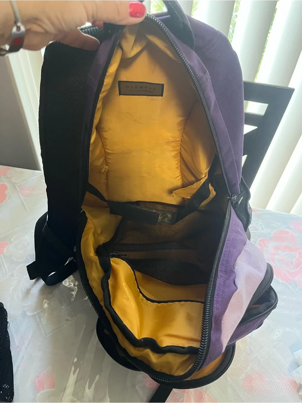 Purple and Lavender Women's Backpack -